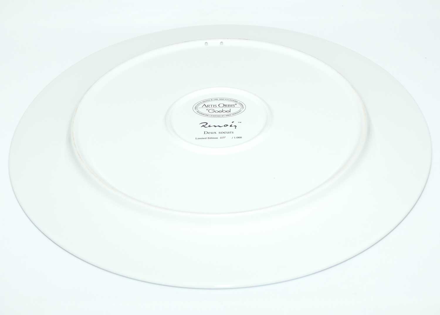 Artis Orbis Wall plate | Renoir | Deux soeurs | Limited Edition