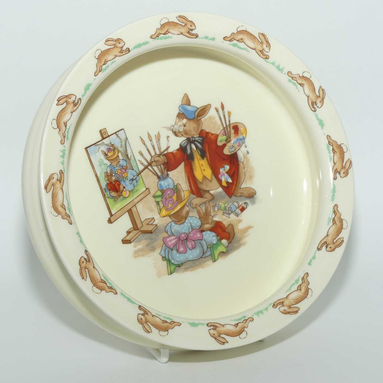 Royal Doulton Bunnykins Portrait Painter baby bowl
