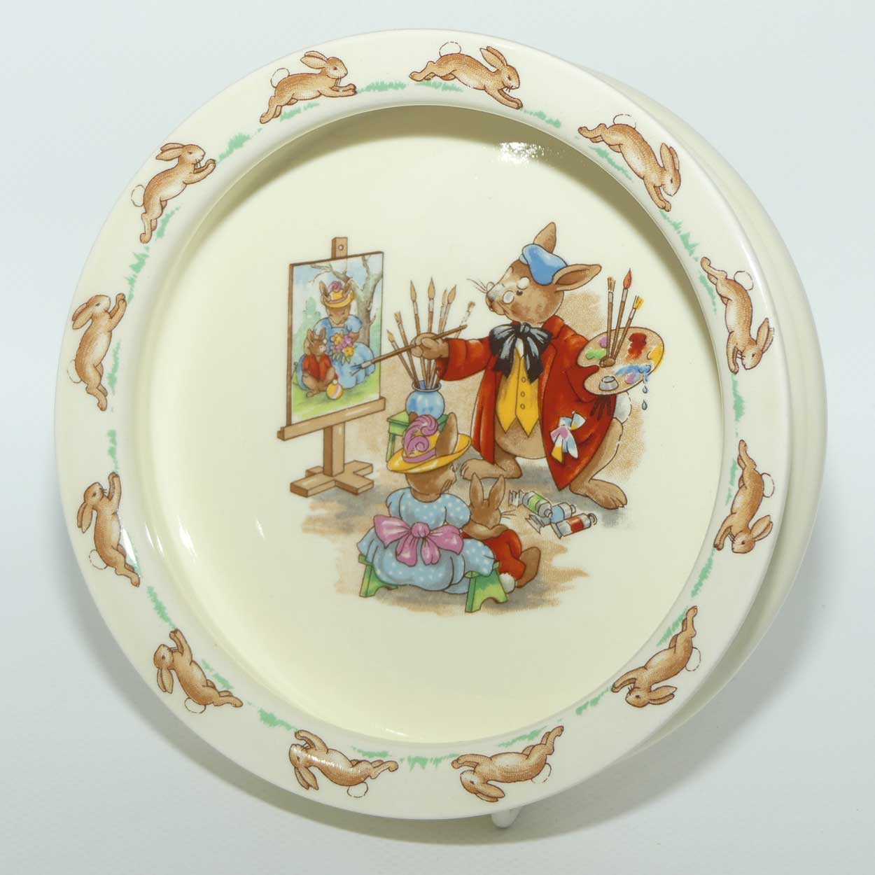 Royal Doulton Bunnykins Portrait Painter baby bowl
