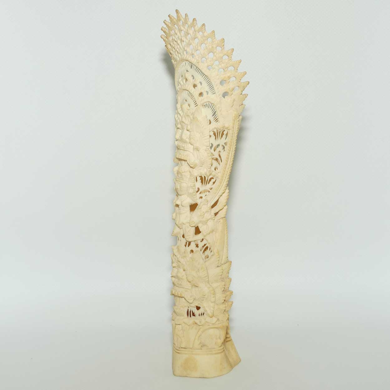 Large Balinese Carved Bone Rangda scene | #1