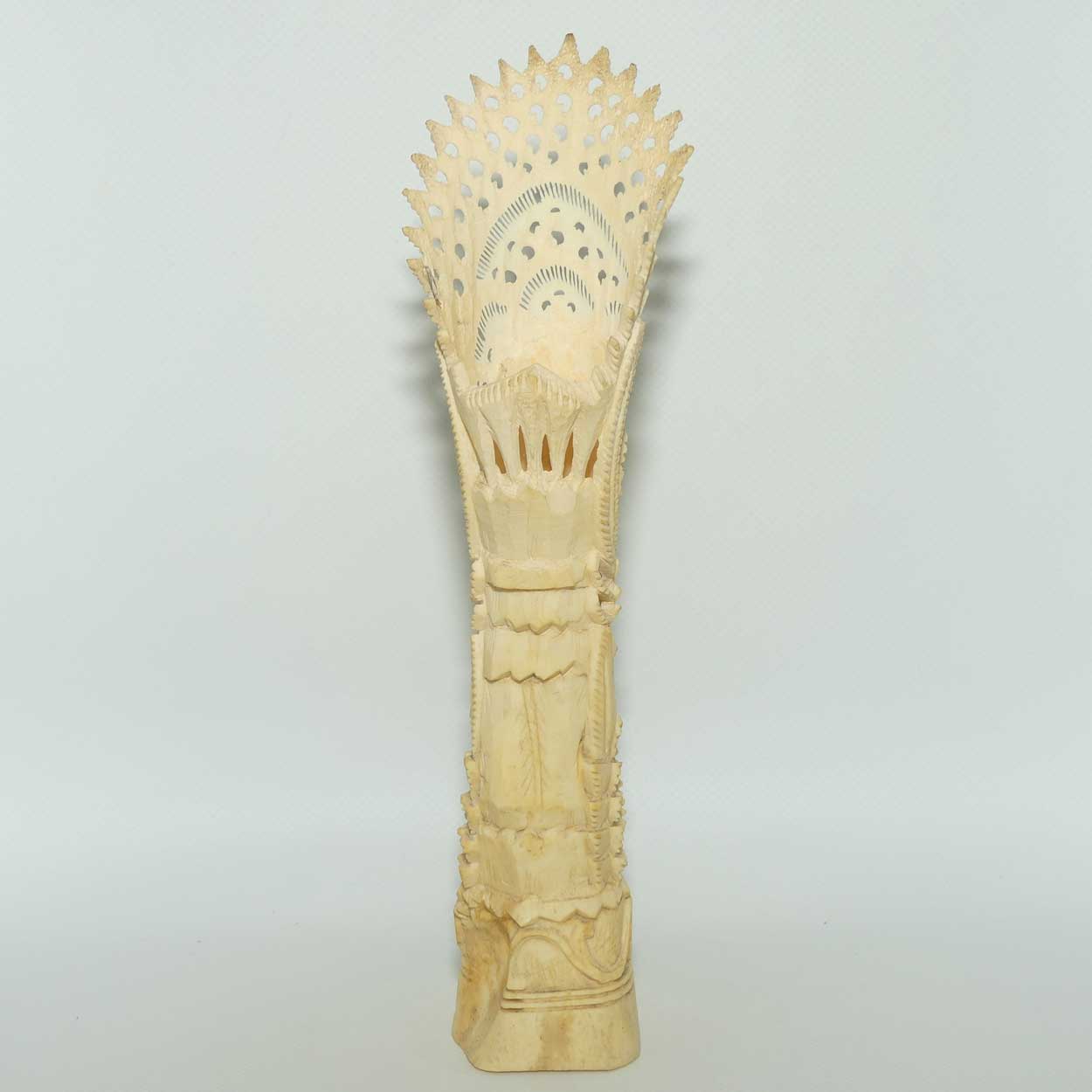 Large Balinese Carved Bone Rangda scene | #1