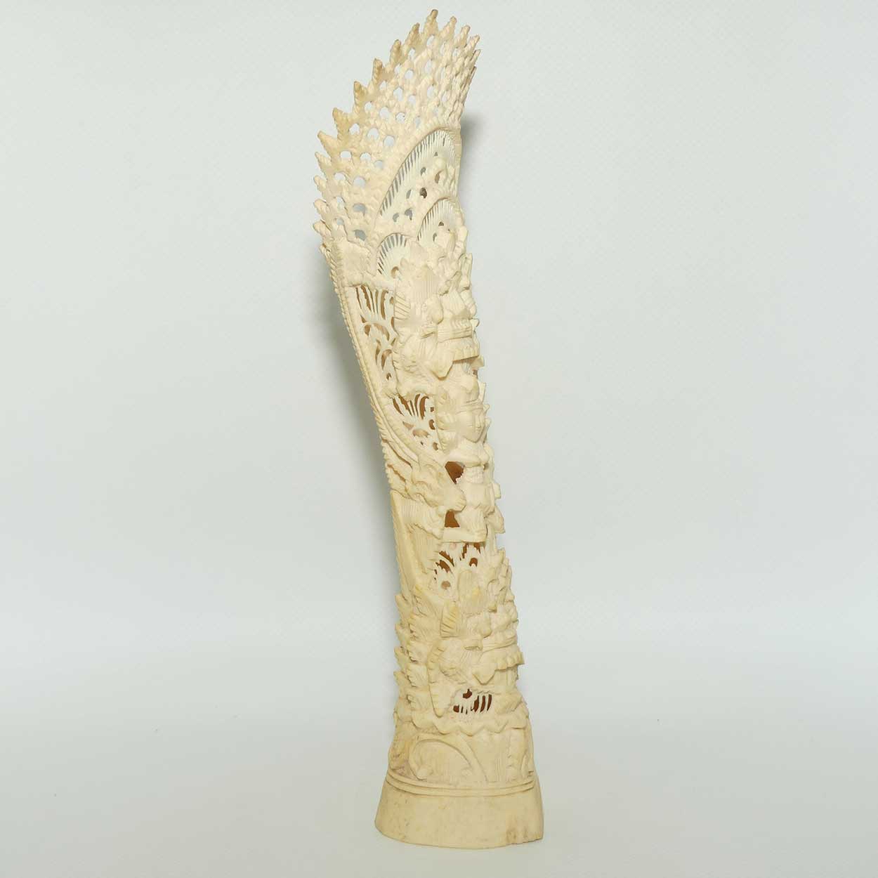 Large Balinese Carved Bone Rangda scene | #1