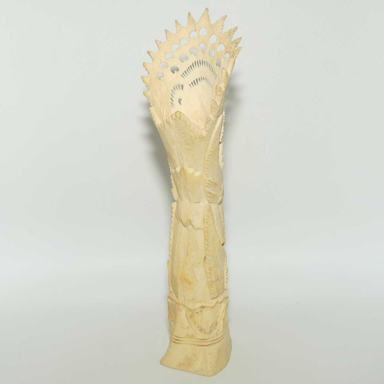 Large Balinese Carved Bone Rangda scene | #2