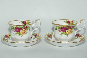 Royal Albert Bone China Old Country Roses set of 6 tea duos | © 1962 Royal Albert Ltd backstamp | Asian