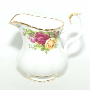 Royal Albert Bone China Old Country Roses lidded sugar and milk jug on tray | © 1962 Royal Albert Ltd backstamp | Asian