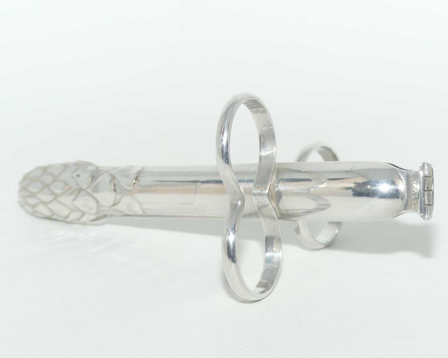 Christofle France pair of Individual Asparagus tongs | BREVETE SGDG