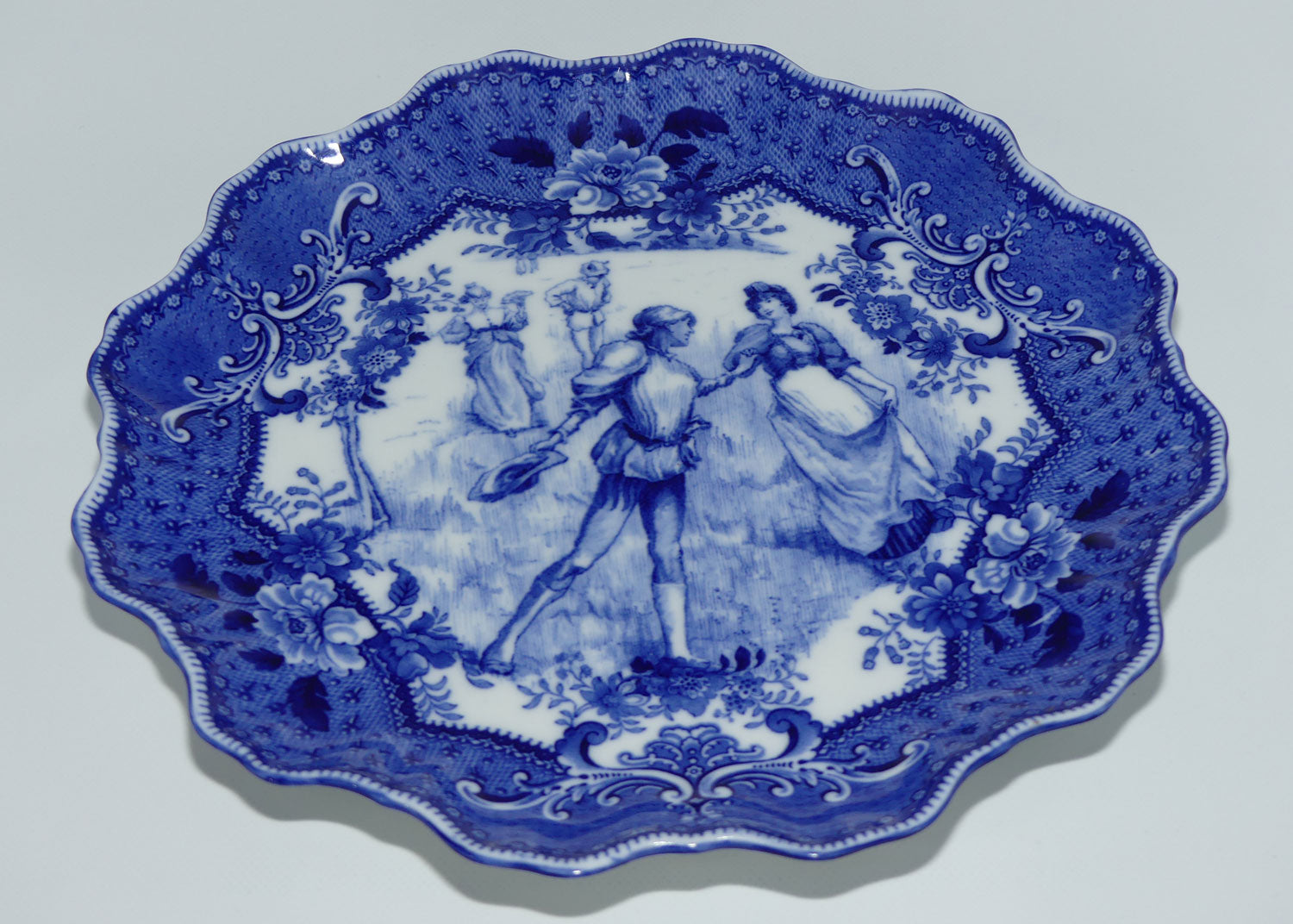 Doulton Burslem Shakespearean As You Like It Lover & Lass Stafford shape plate