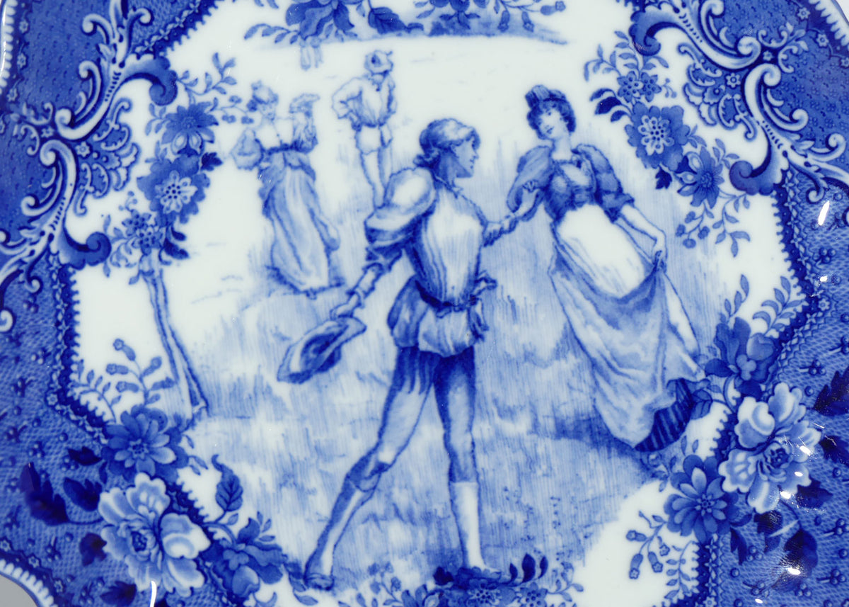 Doulton Burslem Shakespearean As You Like It Lover & Lass Stafford shape plate