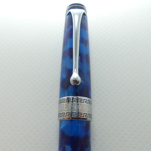 Aurora Italy Optima Cento Fountain Pen | Blue Auroloide | F nib | original boxing