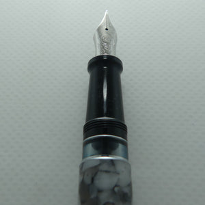 Aurora Italy Optima Cento Fountain Pen | Marble Grey Auroloide | F nib | original boxing