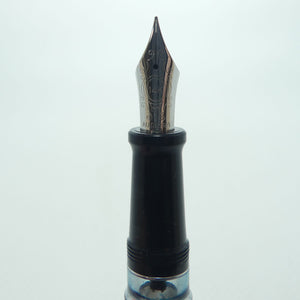 Aurora Italy Optima Cento Fountain Pen | Marble Grey Auroloide | F nib | original boxing