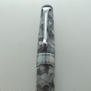 Aurora Italy Optima Cento Fountain Pen | Marble Grey Auroloide | F nib | original boxing