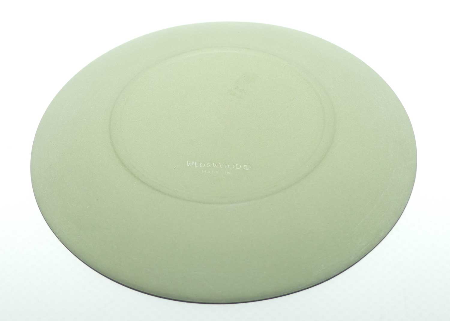 Wedgwood Jasper | White on Sage Green | Aurora miniature plate | plain