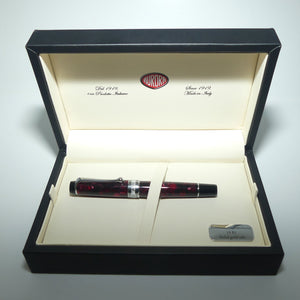 Aurora Italy Optima Fountain Pen | Burgundy Auroloide | M nib | original boxing