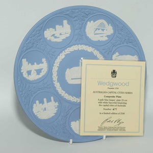 Wedgwood Jasper | Australian Capital Cities series | Composite plate | 20.5cm | box + Cert