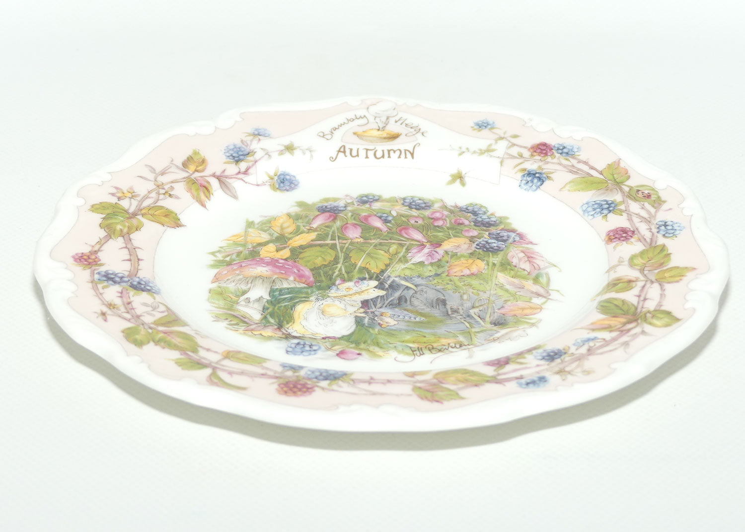 Royal Doulton Brambly Hedge Giftware | 20.5cm plate | Autumn | boxed