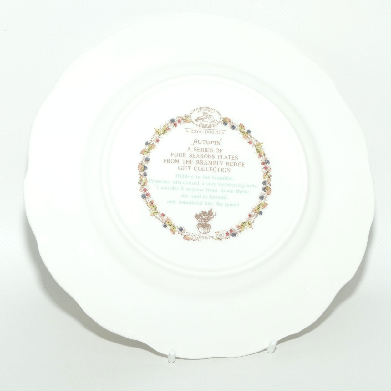 Royal Doulton Brambly Hedge Giftware | 20.5cm plate | Autumn | boxed