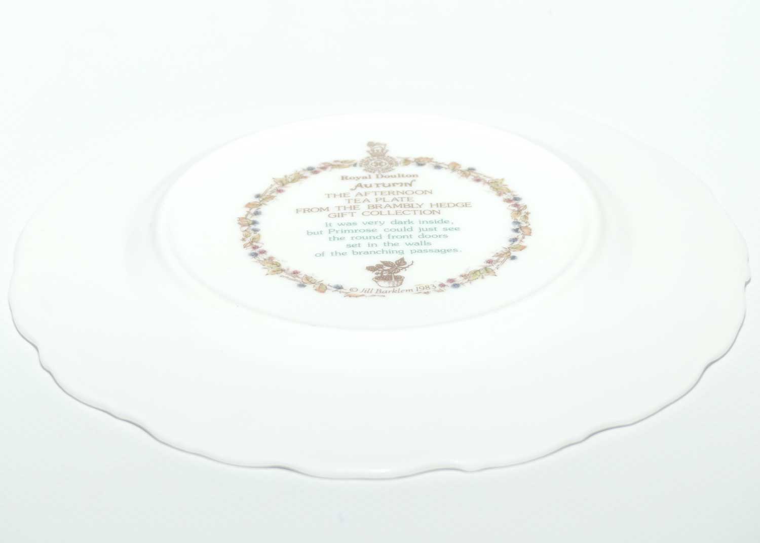 Royal Doulton Brambly Hedge Giftware | Seasons | Tea Plate 16cm | Autumn