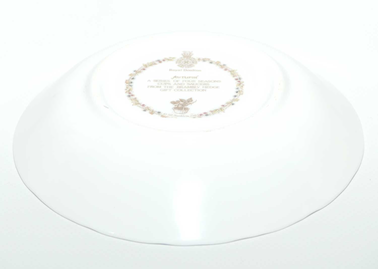 Royal Doulton Brambly Hedge Giftware | Seasons | Tea Saucer 14cm | Autumn