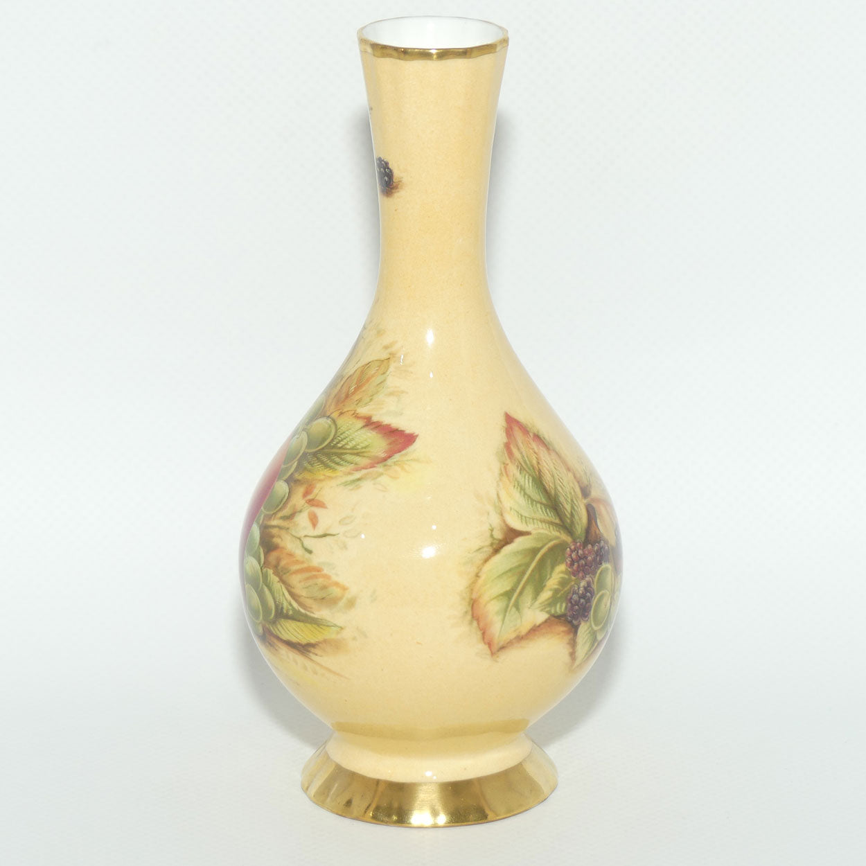 Aynsley Orchard Gold narrow neck vase