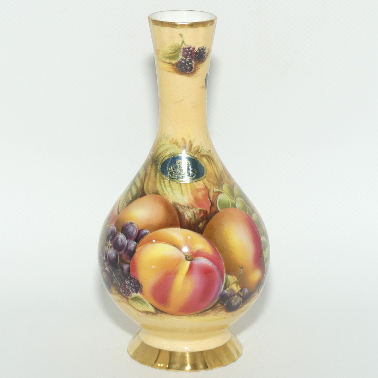 Aynsley Orchard Gold narrow neck vase
