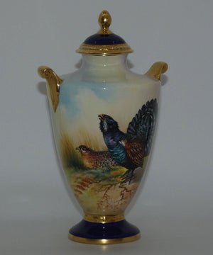 aynsley-fine-art-collection-handpainted-lidded-vase-depicting-the-capercaillie-by-j-shail