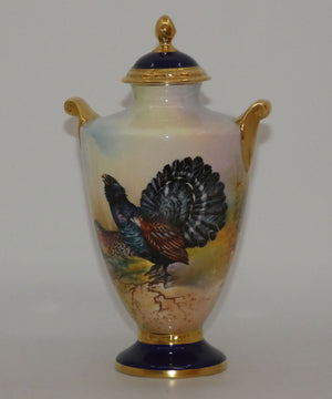 aynsley-fine-art-collection-handpainted-lidded-vase-depicting-the-capercaillie-by-j-shail