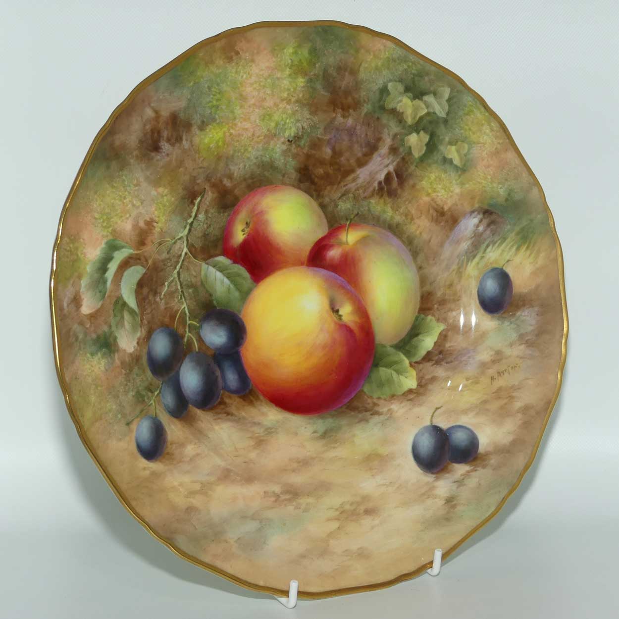 Royal Worcester hand painted Fruit large round plate | 27.5cm | #1 | Ayrton