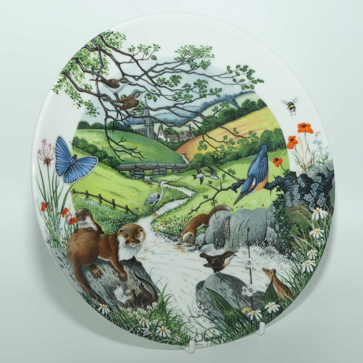 Wedgwood for Bradex 26-W90-42.1 | The Babbling Brook plate by Colin Newman