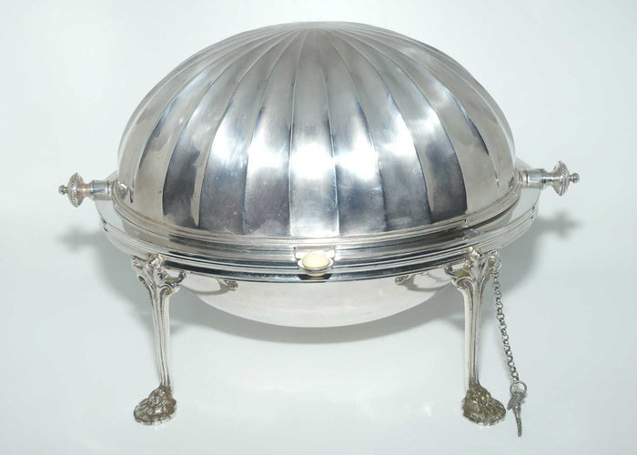 Philip Ashberry and Sons Sheffield EPNS revolving dome food warming dish