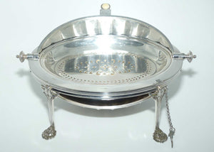 Philip Ashberry and Sons Sheffield EPNS revolving dome food warming dish