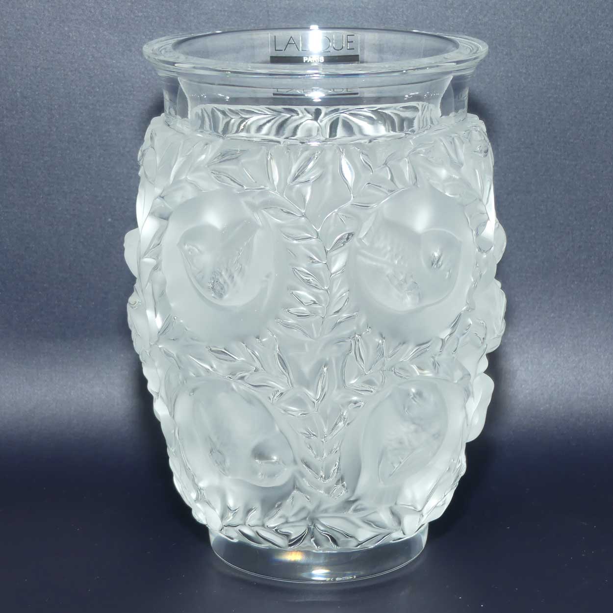 Lalique France Bagatelle vase | Original label intact