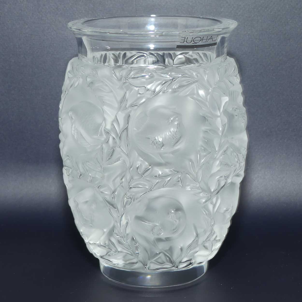 Lalique France Bagatelle vase | Original label intact
