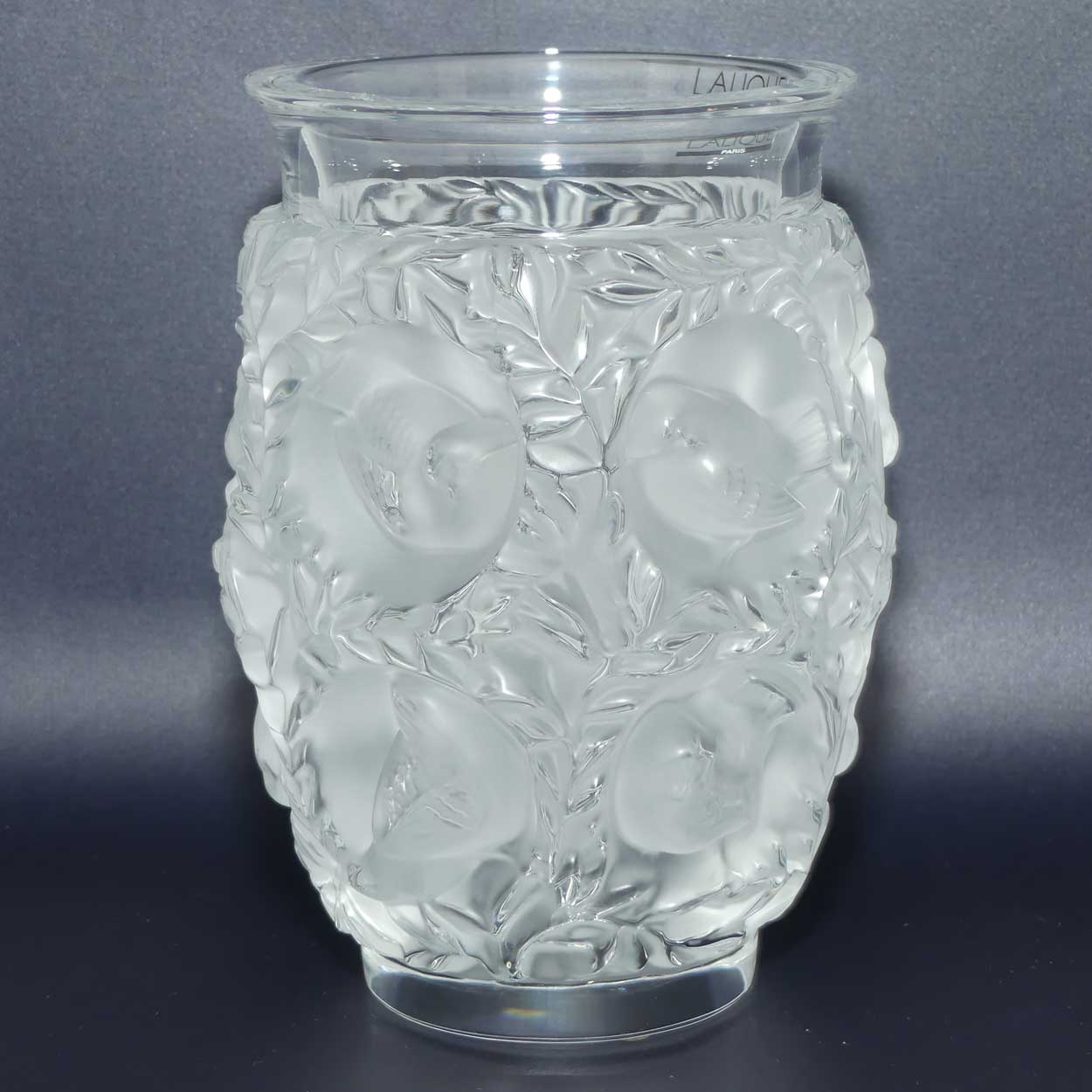 Lalique France Bagatelle vase | Original label intact
