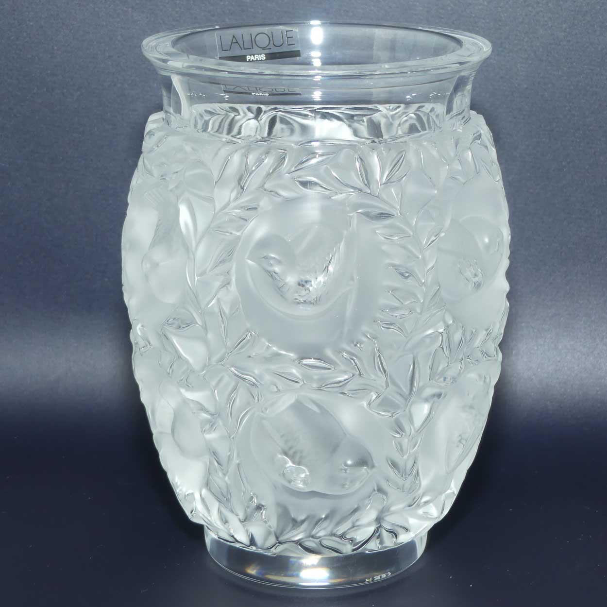 Lalique France Bagatelle vase | Original label intact