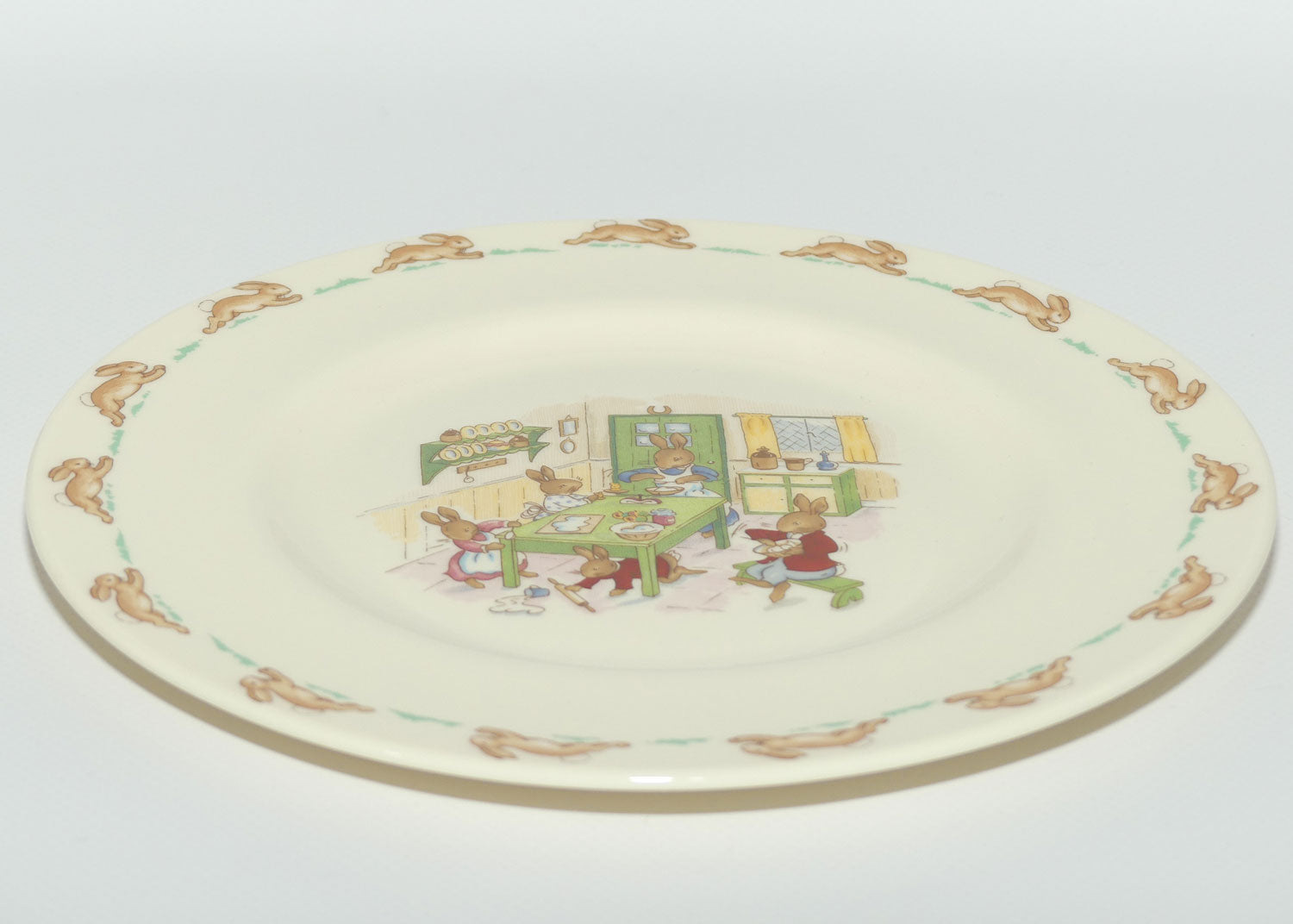 Royal Doulton Bunnykins Tableware Baking Cakes With Mother plate | 20cm | original box | #1