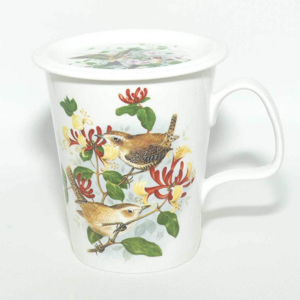 Balfour China Scotland handled mug | Birds of the Hedgerow + matching cover