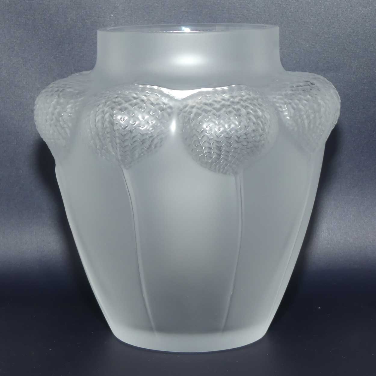 Lalique France Frosted Bali Flower vase | 2011 | boxed