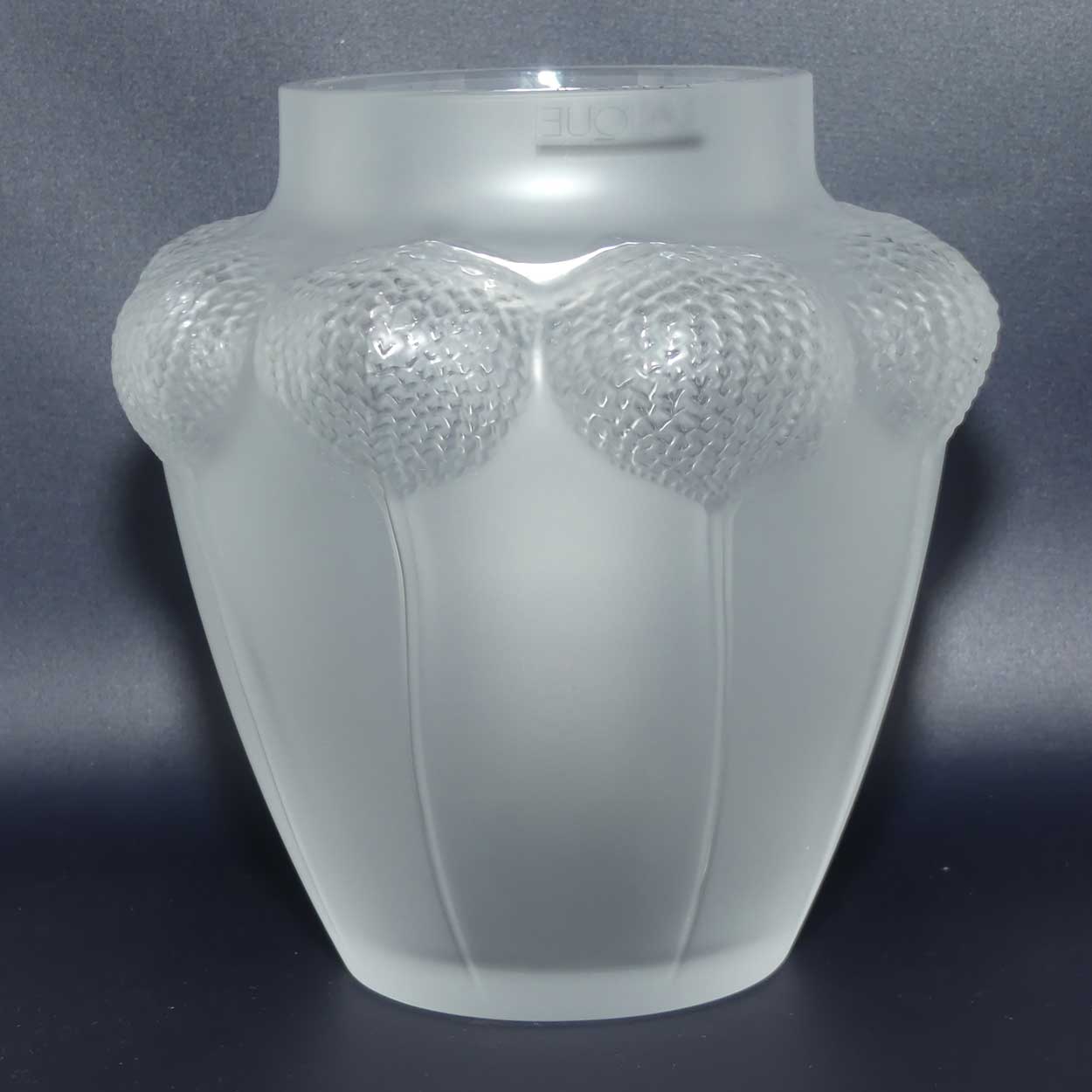 Lalique France Frosted Bali Flower vase | 2011 | boxed
