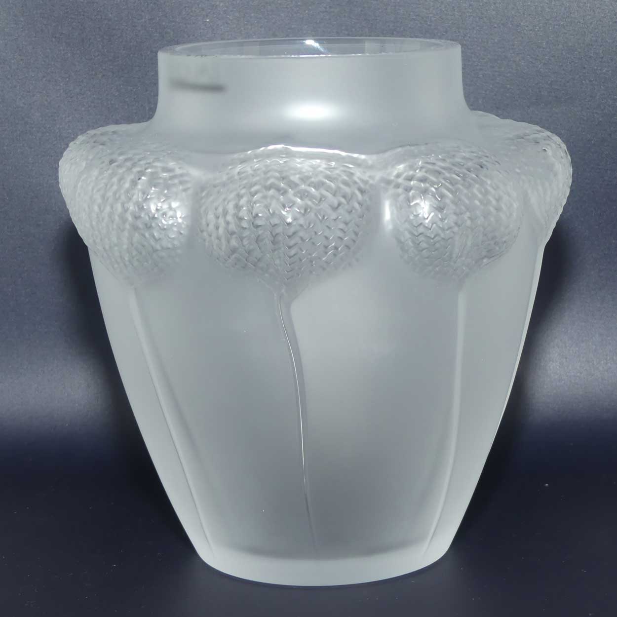 Lalique France Frosted Bali Flower vase | 2011 | boxed