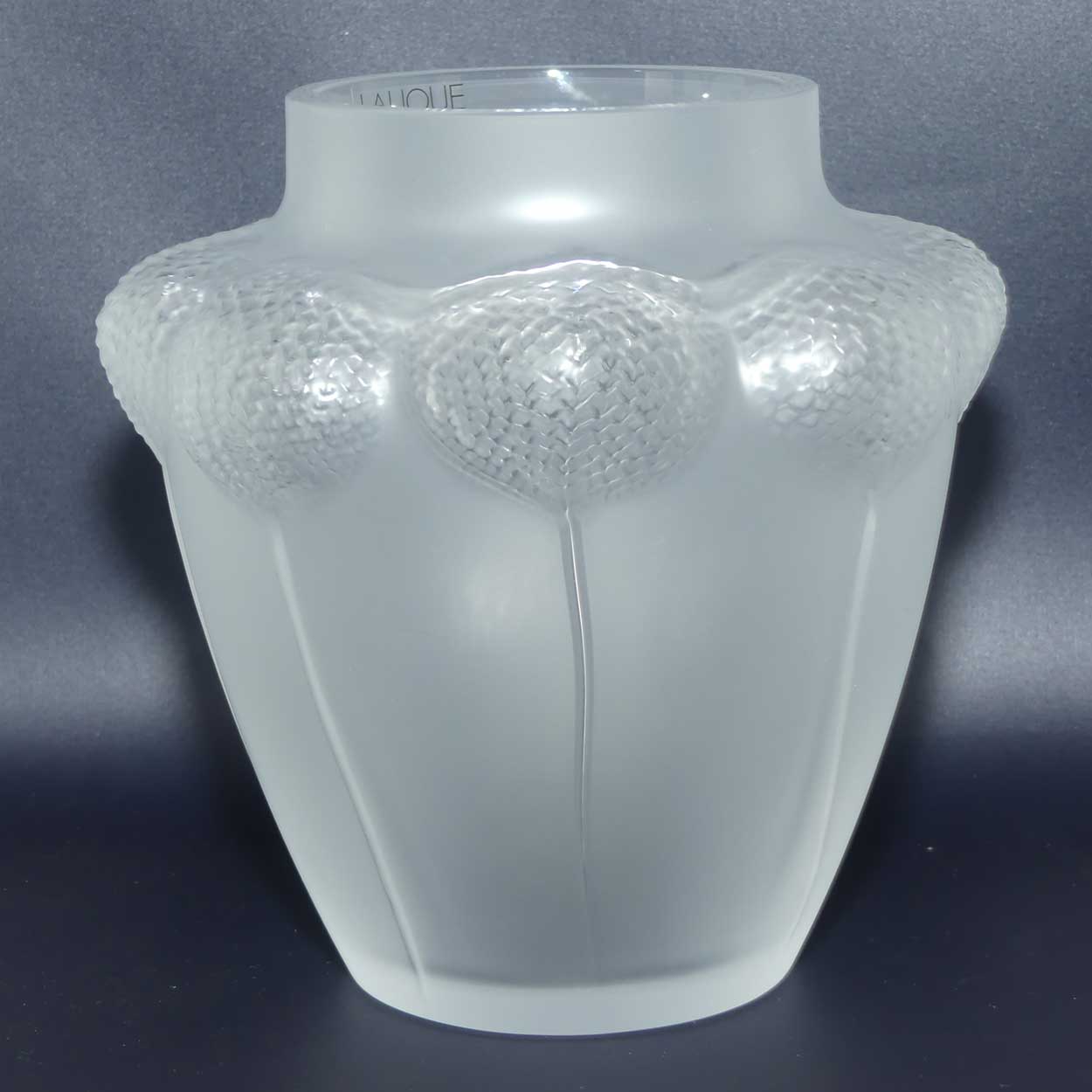 Lalique France Frosted Bali Flower vase | 2011 | boxed