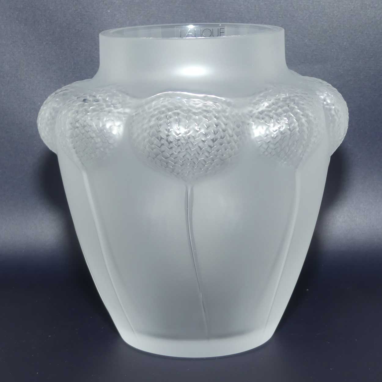 Lalique France Frosted Bali Flower vase | 2011 | boxed