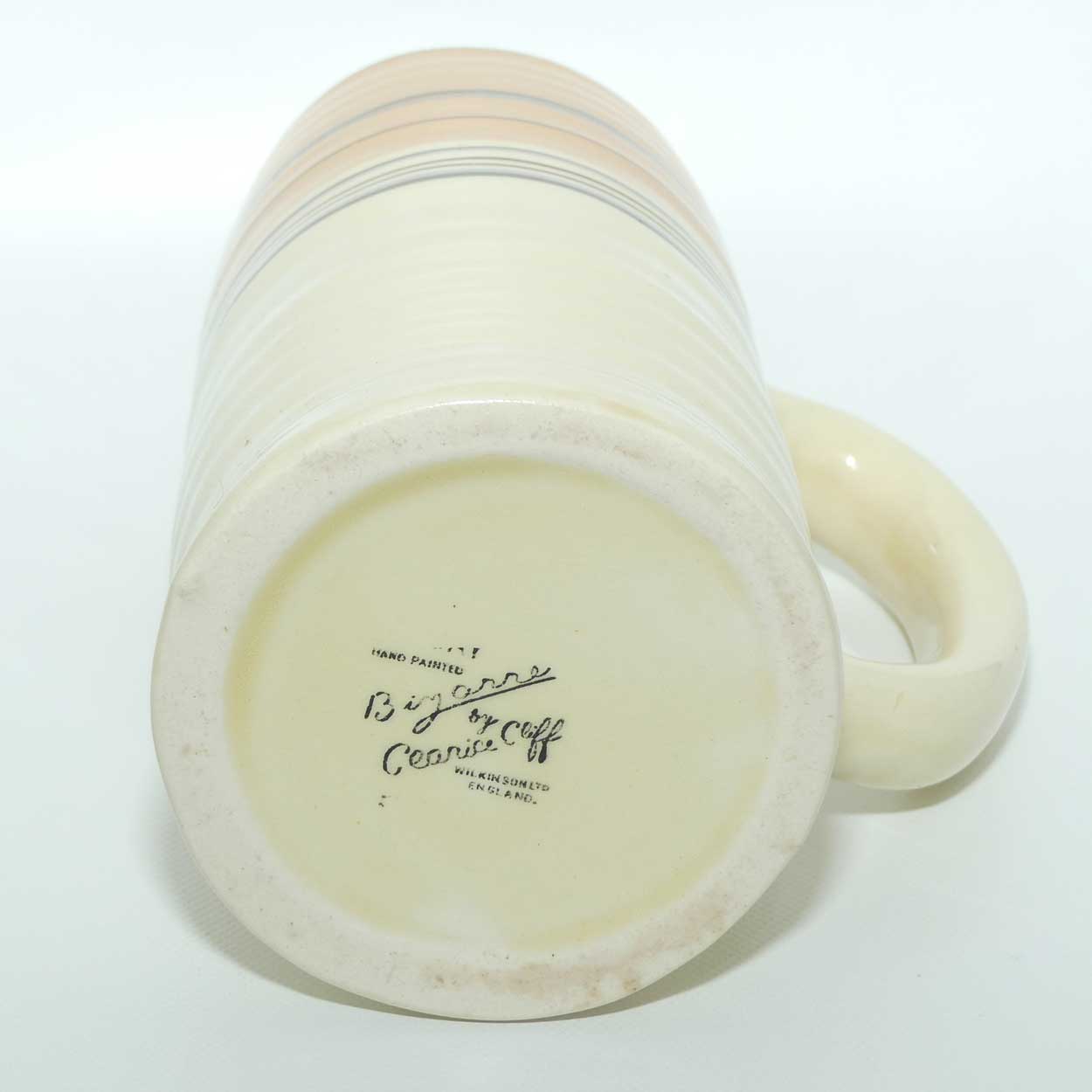 Clarice Cliff Bizarre Horizontal Banded ale tankard 