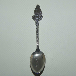 Sterling Silver Souvenir tea spoon | BANFF | Indian Chief motif