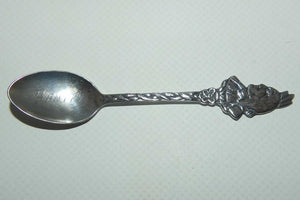 Sterling Silver Souvenir tea spoon | BANFF | Indian Chief motif