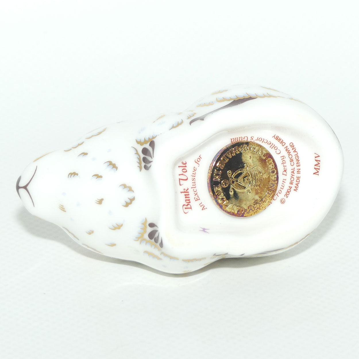 Royal Crown Derby paperweight | Bank Vole | Members Piece | boxed