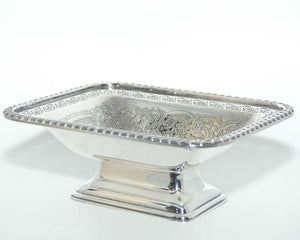 Barker Ellis England fine quality silver plated bonbon dish