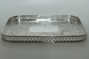 Barker Ellis England fine quality silver plated small drinks tray