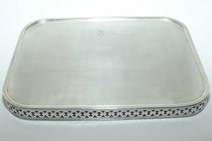 Barker Ellis England fine quality silver plated small drinks tray