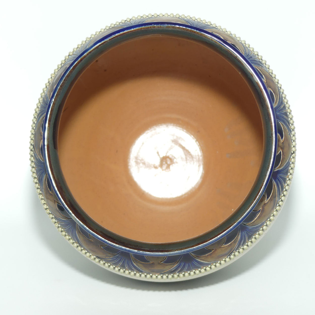 Doulton Lambeth Hannah Barlow stoneware jardiniere with deers and stags